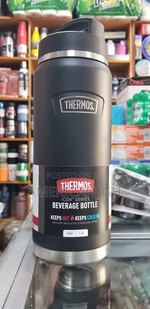 Thermos Stainless Steel Beverage Bottle, Hot/Cold ( 1.2L )
