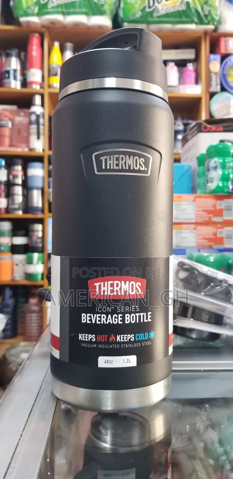 Thermos Stainless Steel Beverage Bottle, Hot/Cold ( 1.2L )