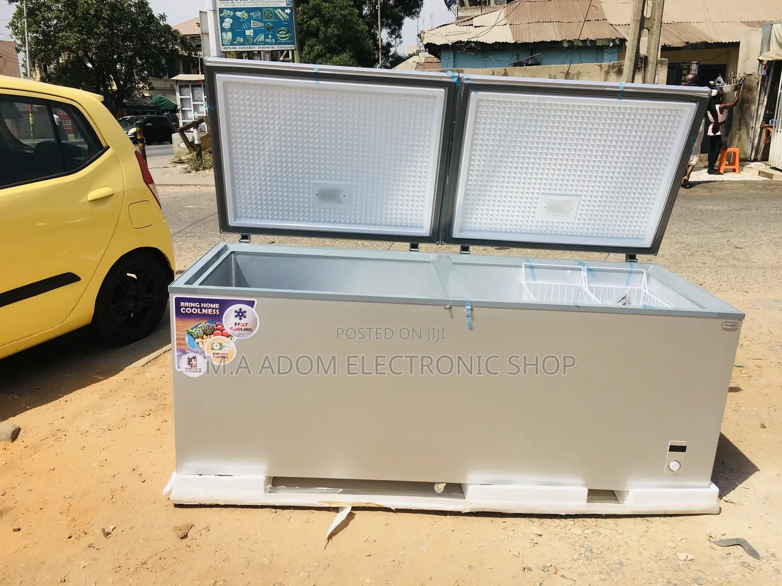 Nasco 800 Litres Chest Freezer Double Door With Led Light