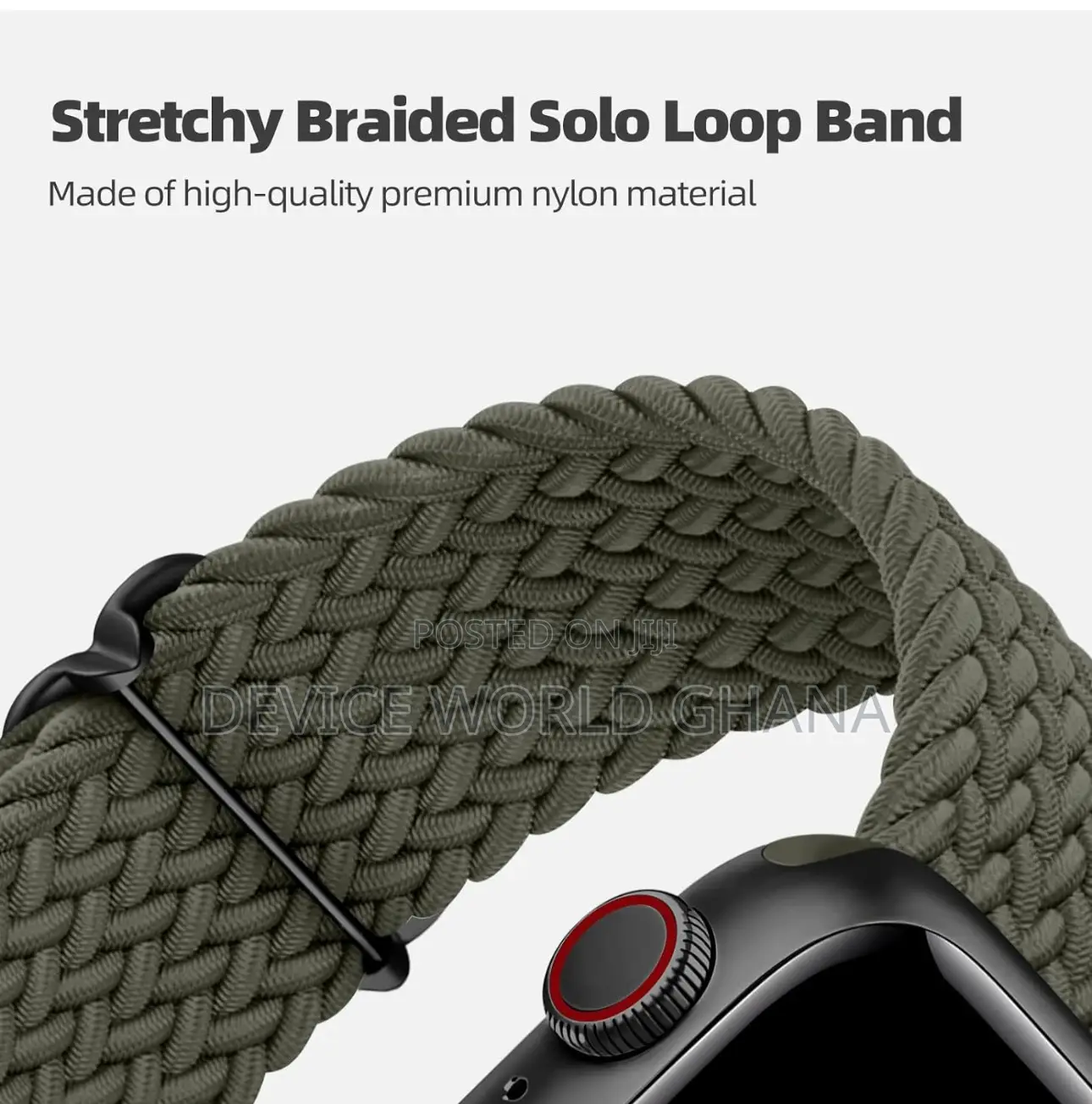 Maui Braided Solo Loop Strap/Band for Apple Watch All Models