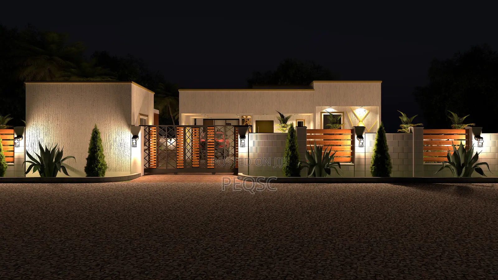 Modern 3-Bedroom Residence Design by Peqsc