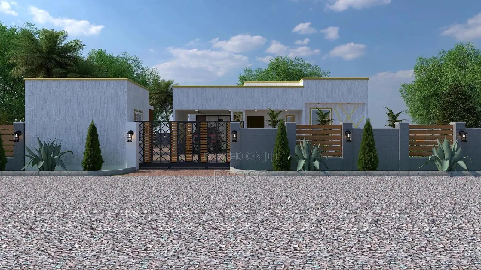 Modern 3-Bedroom Residence Design by Peqsc