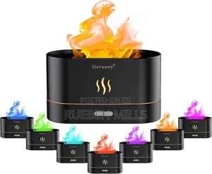 Fireplace Flame Oil Diffuser Humidifier Air Freshener