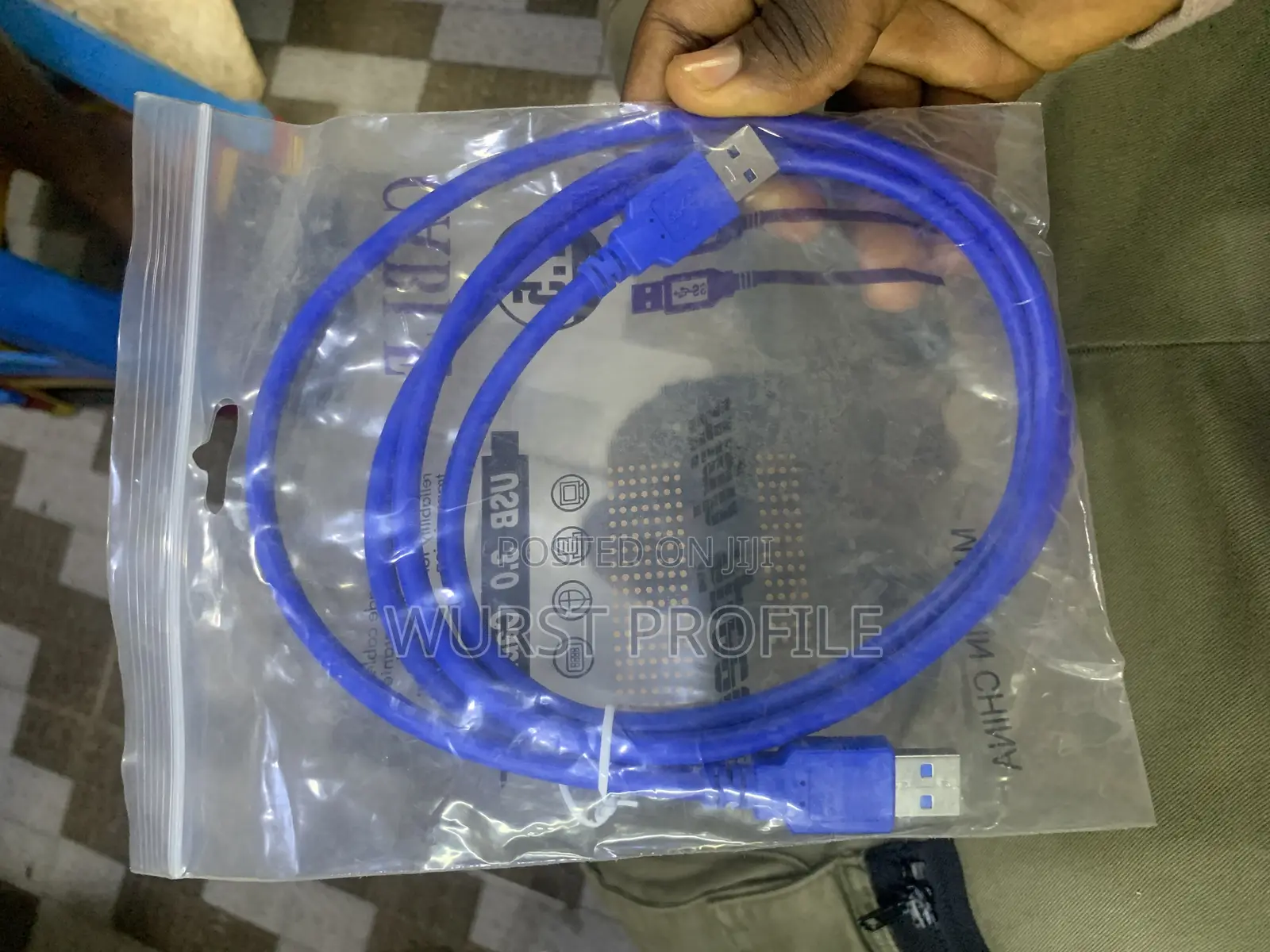 USB 3.0 to USB Male Cable