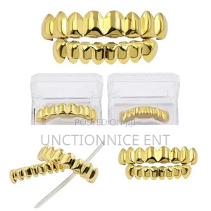 Fashion Gold Plated Gold Finish Hip Hop Mouth Grillz