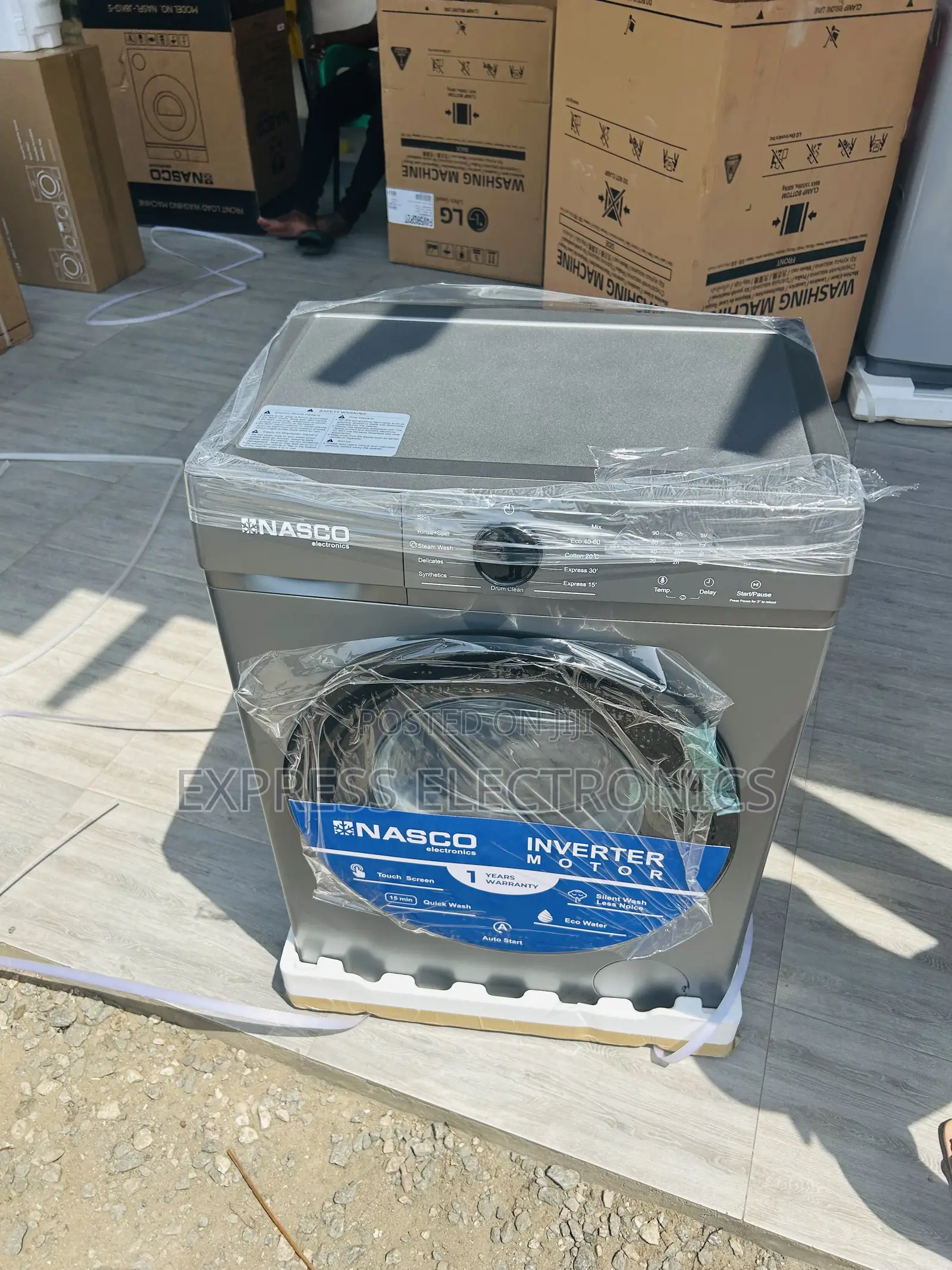 Less Vibrating WM Front Load 6kg Nasco