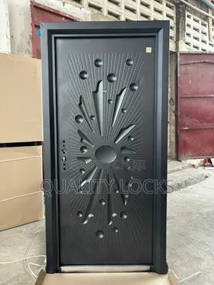 New Quality Secured Black Security Door