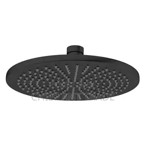 Black Shower Arm / Shower Head. 9"
