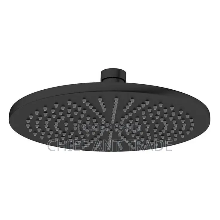 Black Shower Arm / Shower Head. 9"