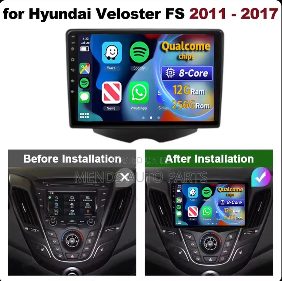 Hyundai Veloster Android Video Car Tape System