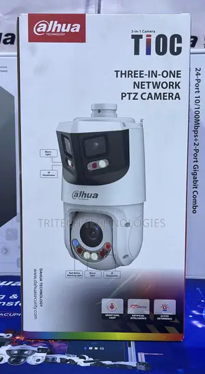 Dahua 3 in 1 Camera 8+4mp 25x Tioc Network Panoramic PTZ Cam