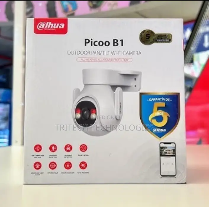 Dahua Wifi/Lp PTZ Camera 5mp Picoo B1 Fixed-Focal Dh-P5b-Pv