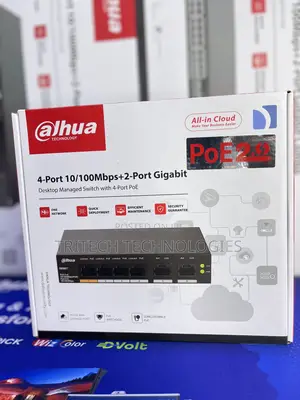Dahua 4port Poe Managed Desktop Switch Dh-Cs4006-4et-60
