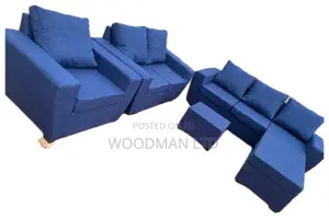 L Shape Sofa, Double Single Seater With Center Table
