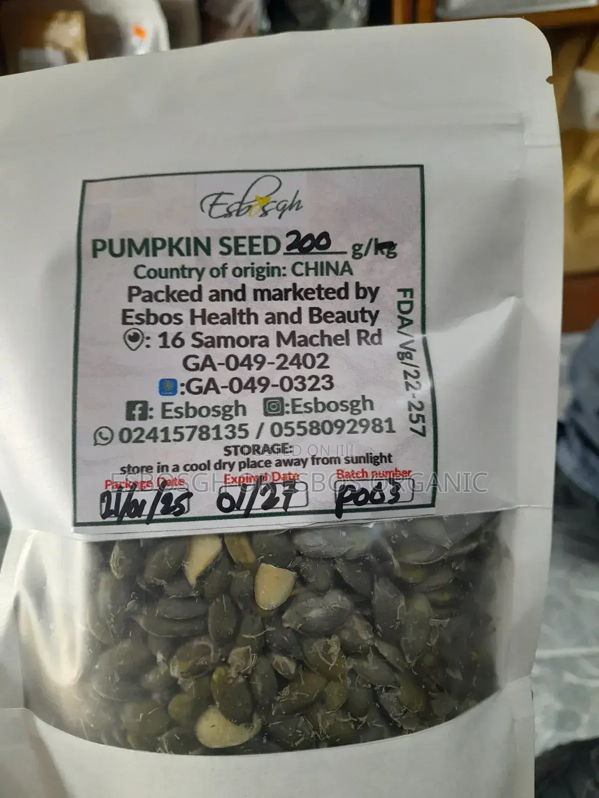 Organic Pumpkin Seeds