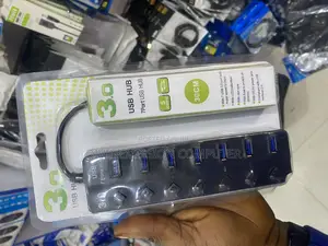 3.0 Usb Hub 7 Ports With Dc 5v Power Jack, LED Induction