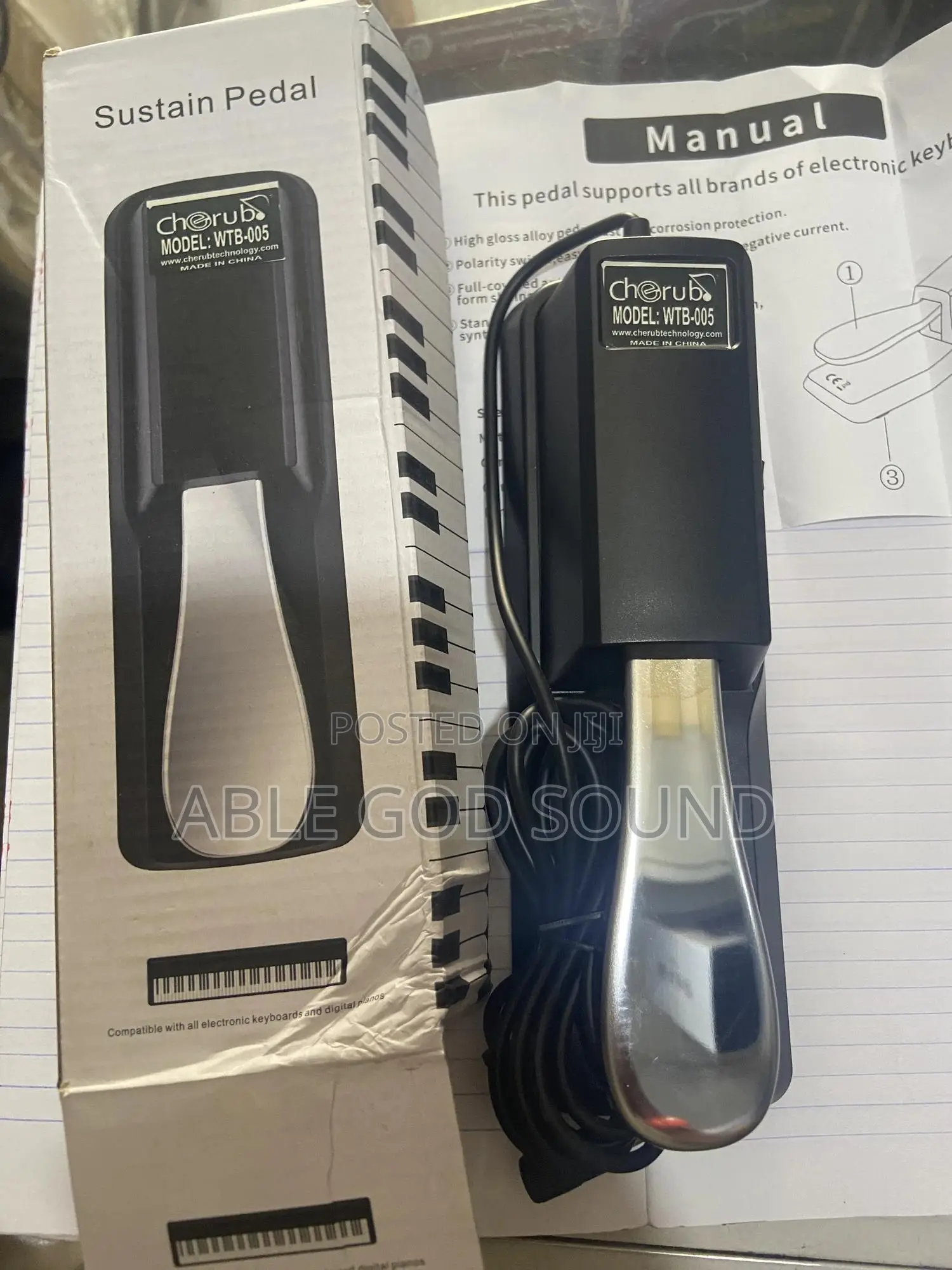 Cherub Keyboard Sustain Pedal