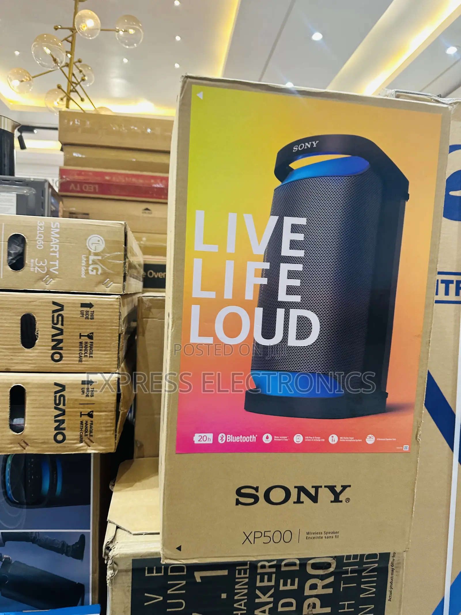 Sealed Inbox Sony XP500 Bluetooth Wireless Bluetooth Speaker