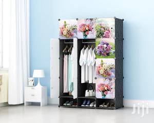 12 Cubes Plastic Wardrobe With Shoe Rack