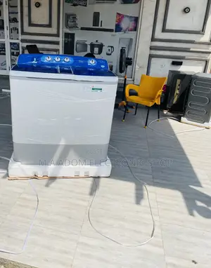 Effortless Cleaning Haier 18kg Semi-Auto Washing Machine.