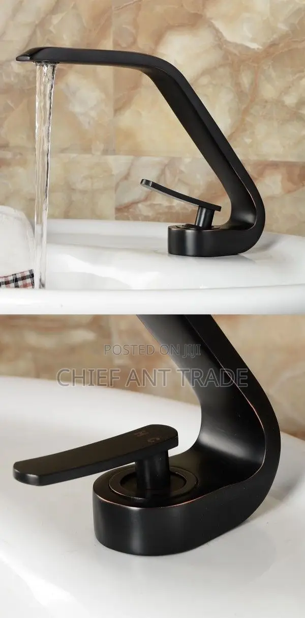 Black Curved Tap / Faucet. GWS-010