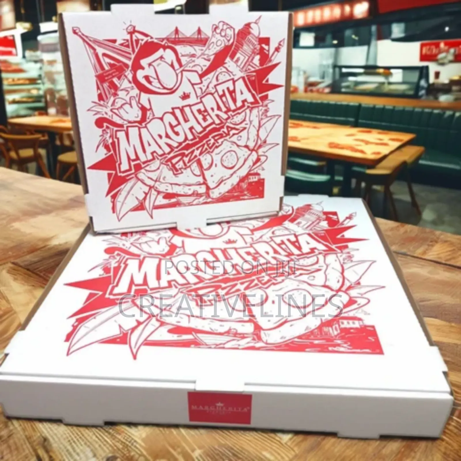 One Color Pizza Box