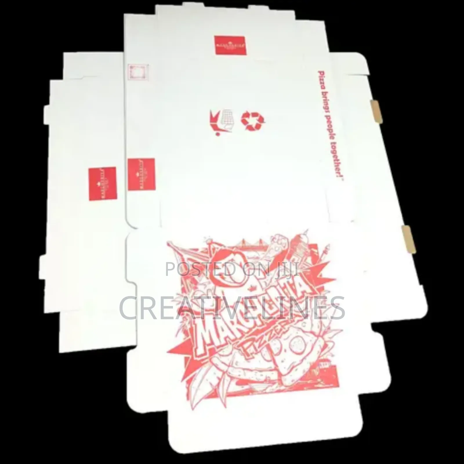 One Color Pizza Box