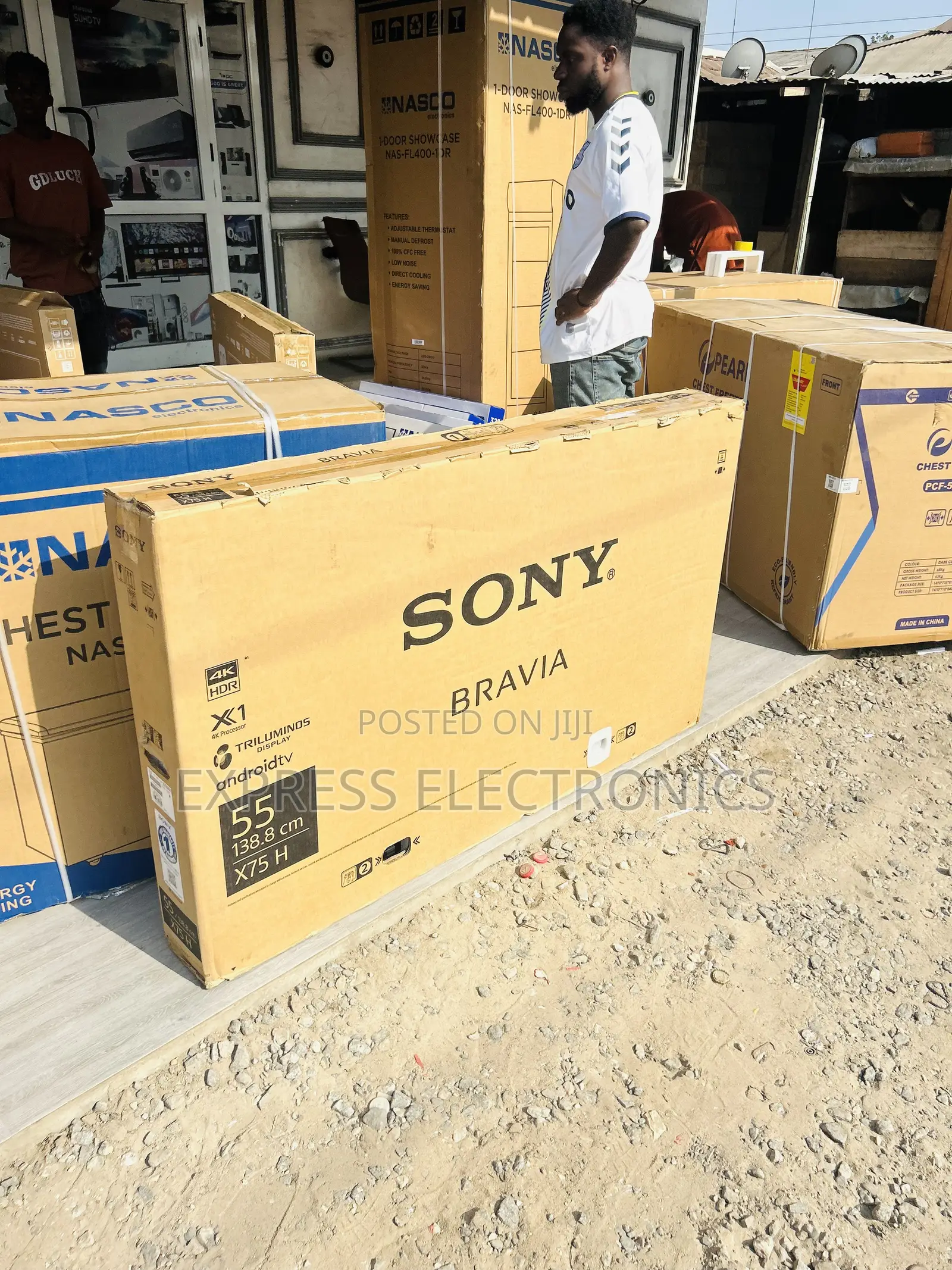 Spectrascreen Sony 55X7500H UHD Smart Glossy Tv