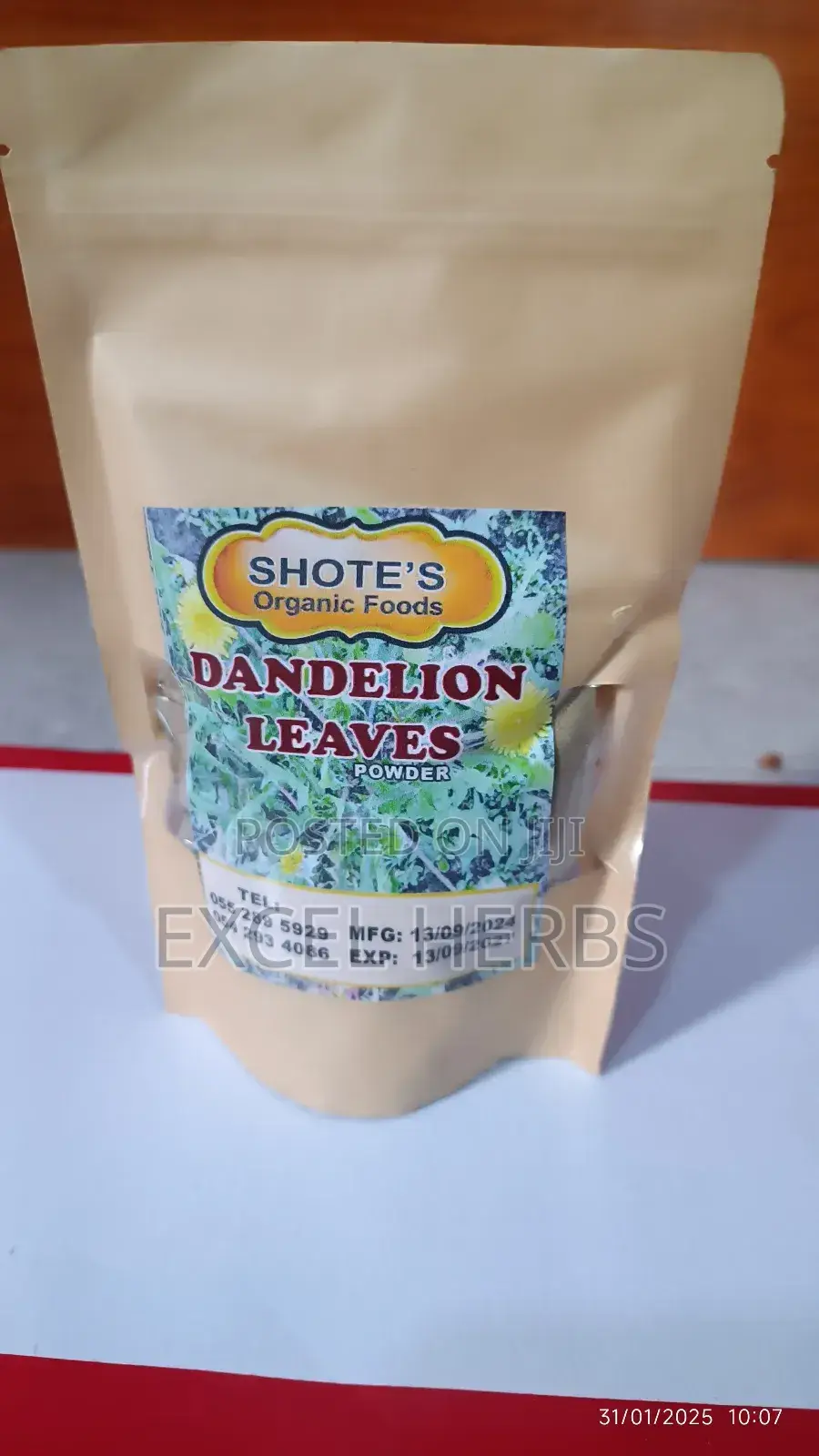 Organic Dandelion Leaves Powder 100g