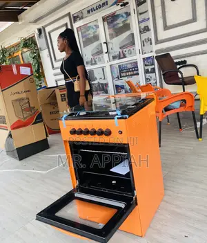 Cook Like a Pro With Volcano 50x50Gas Oven 4 Burner(Orange)