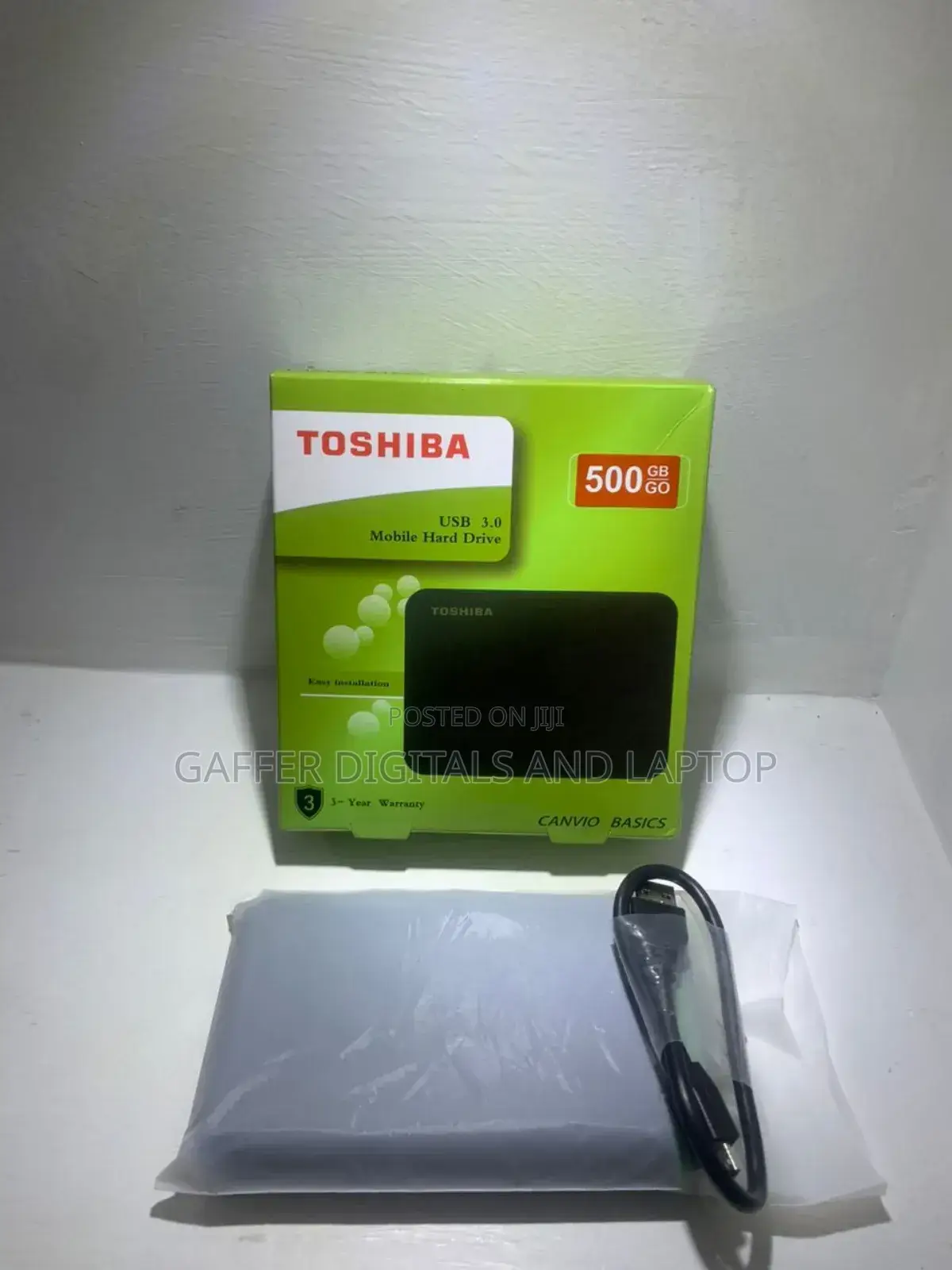 500GB External Toshiba Hard Drive