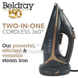 BELDRAY 2 In 1 CORDLESS Steamiron-rosegold Specialedition