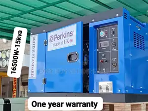Economical Perkins Silent Diesel Generator 15kva 16.5kw Blue