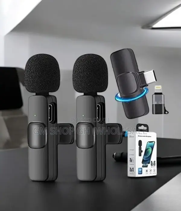 2 in 1 Wireless Microphone for Android and iPhone