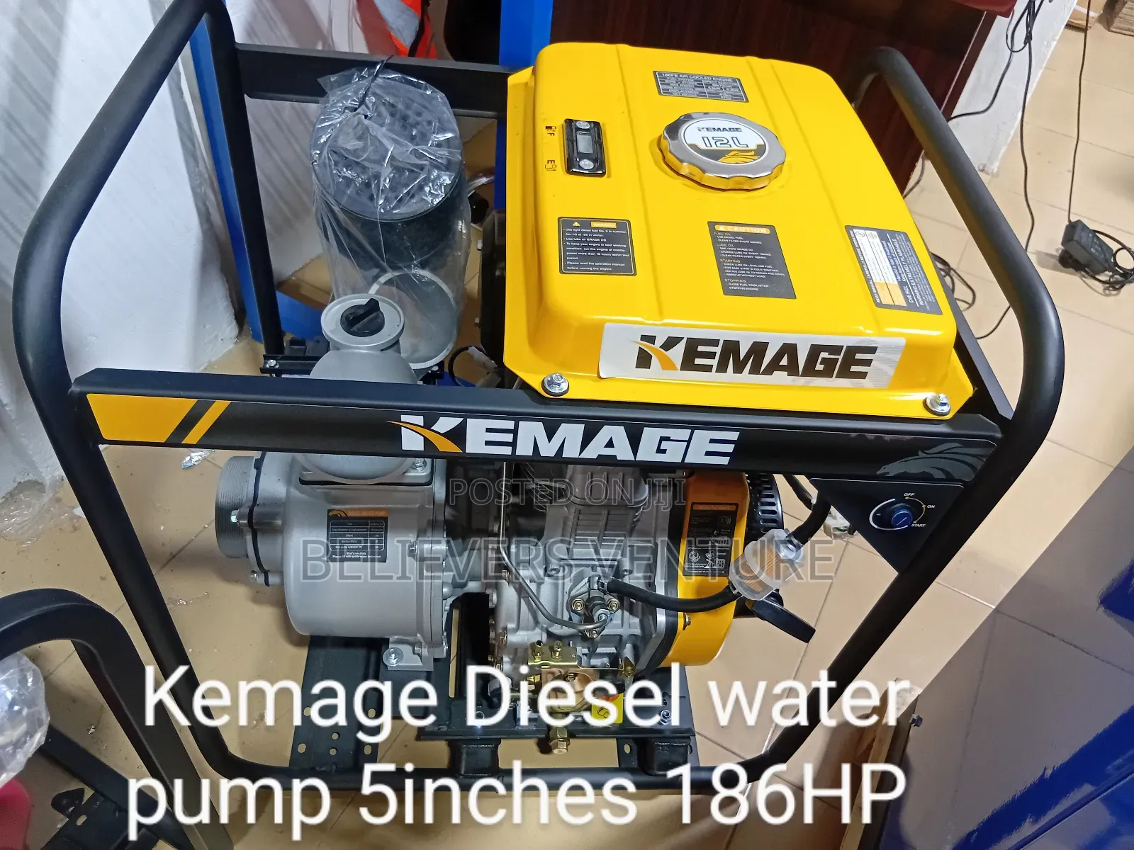 Energetic 5inches Water Pump Machine Pull Start Generator