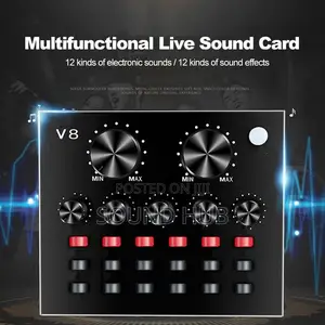 V8 Live Sound Card Microphone Kit (Full Charge, Long Press