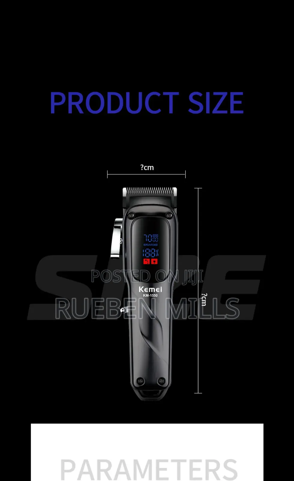 Rechargeable USB Interface Hair Cutting Barbering Machine