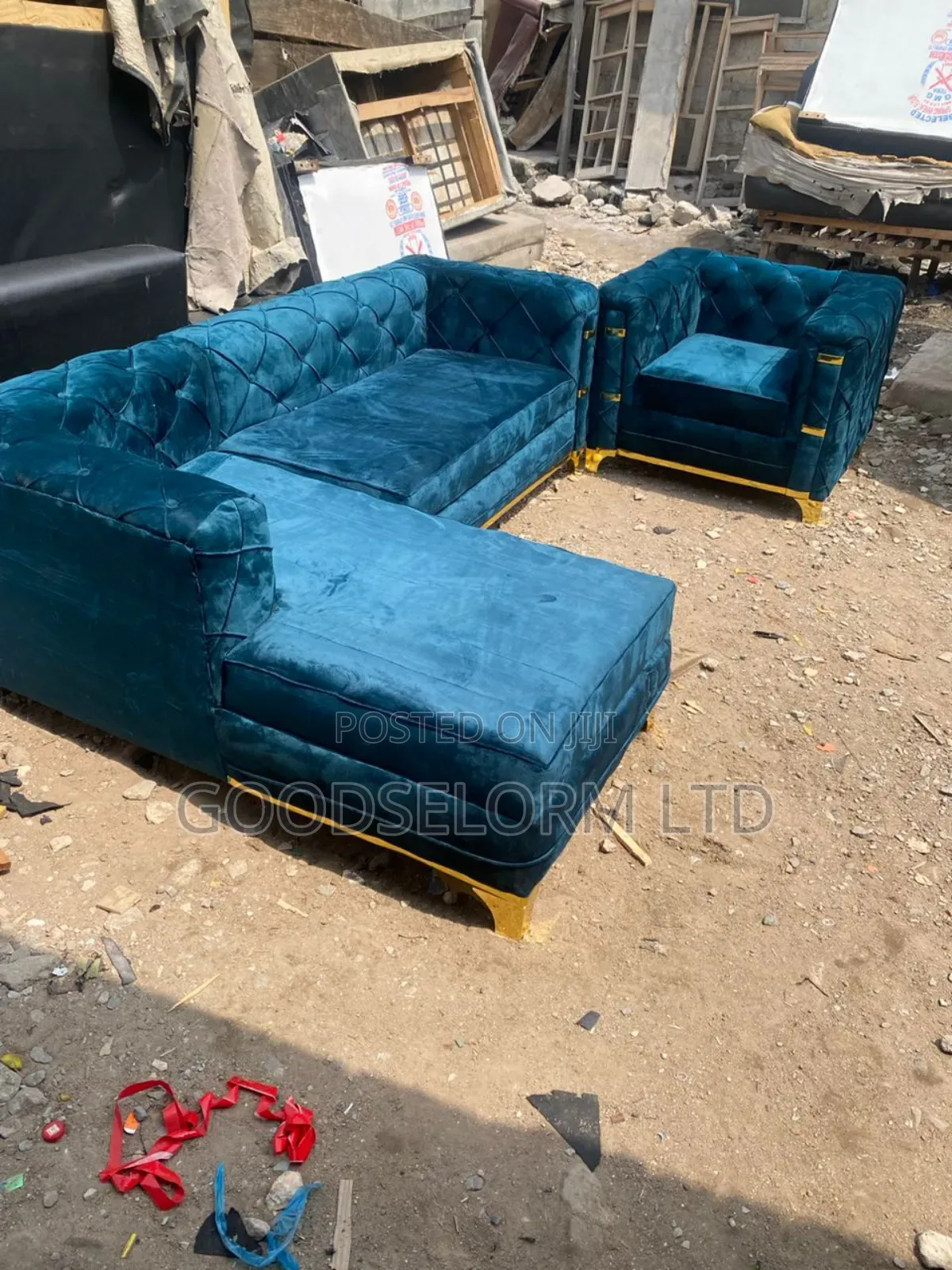 L Shape Plus Single Furniture With Free Delivery 