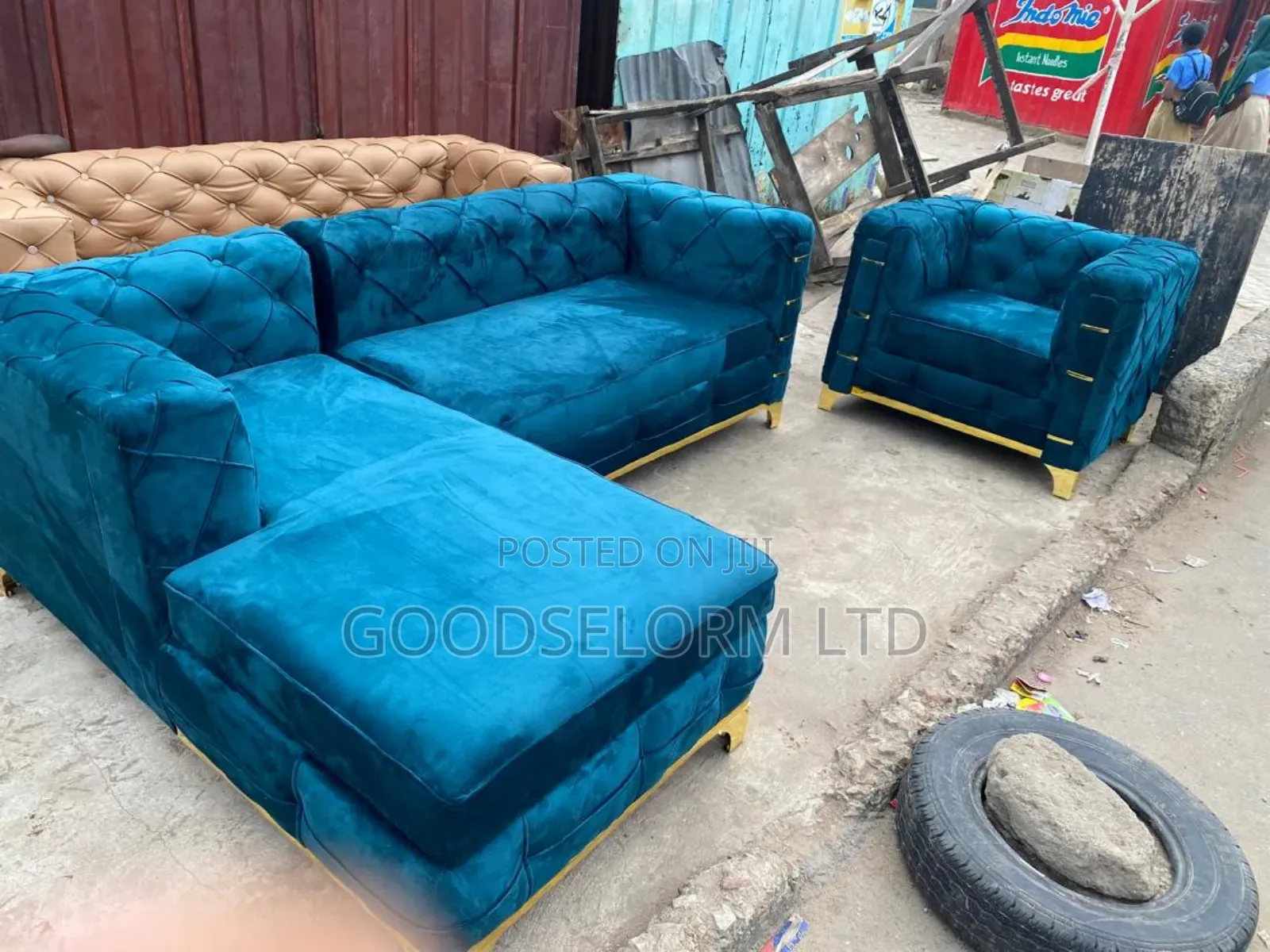 L Shape Plus Single Furniture With Free Delivery 