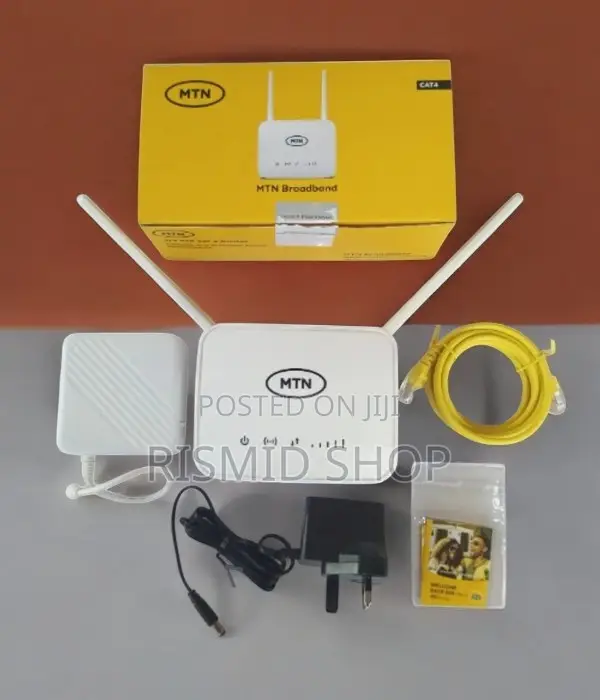 MTN Universal Broadband 4G Router + Backup Battery - White
