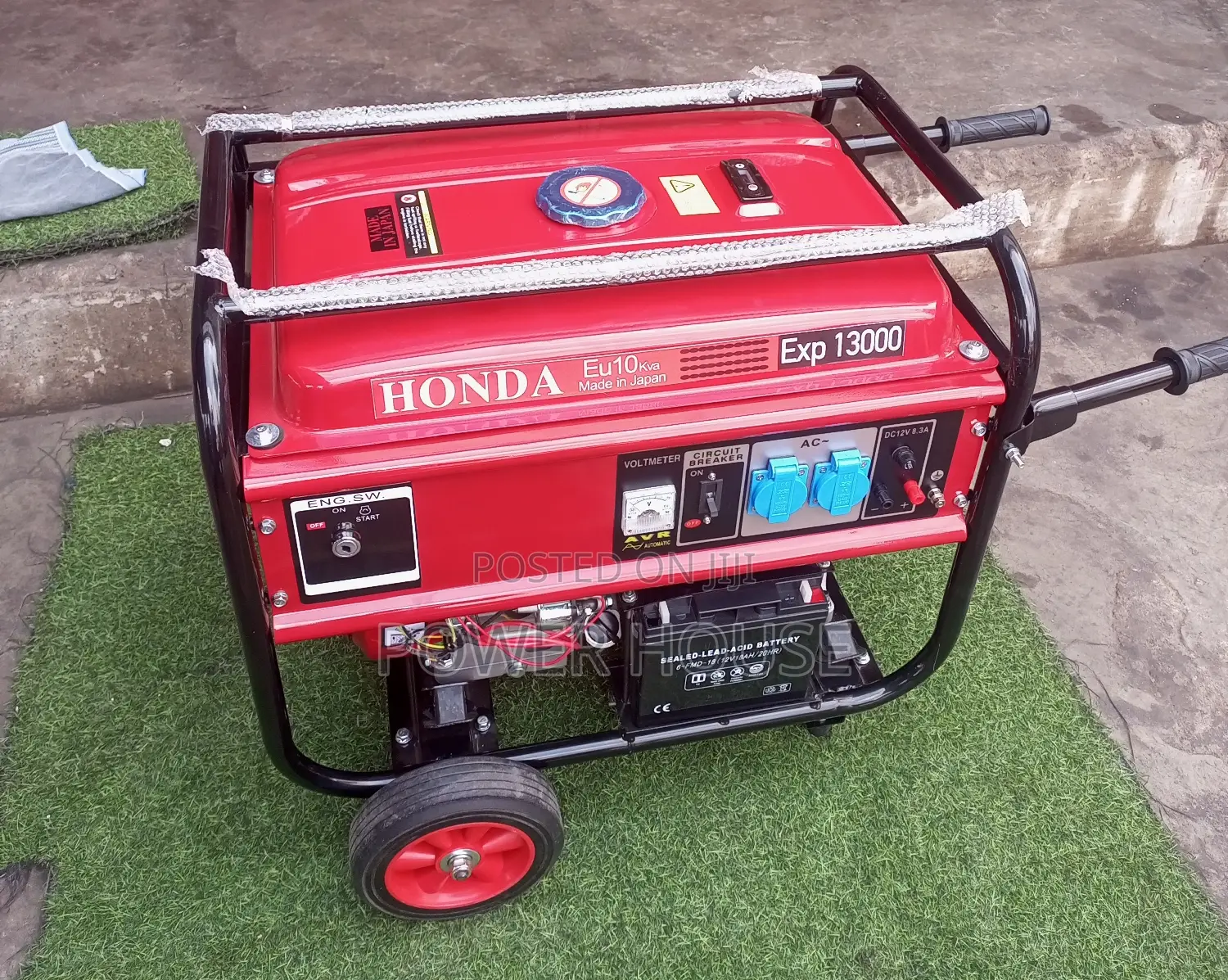 Mint Petrol Generator 10kva 13000w 230v Red Honda Generator