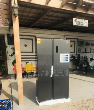 Quiet Operating Nasco Side by Side Electric Fridge(Gray)