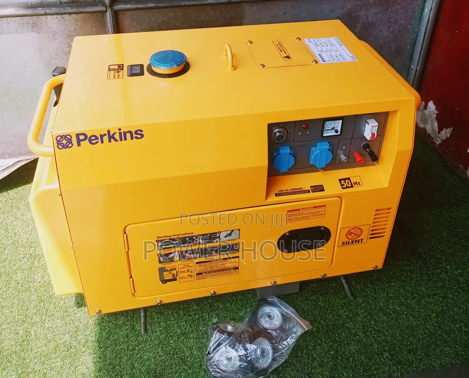 Utter Yellow 10kva Generator 13000w 230v Perkins Generator