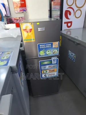 Gray Color Nasco Double Door Fridge Stainless