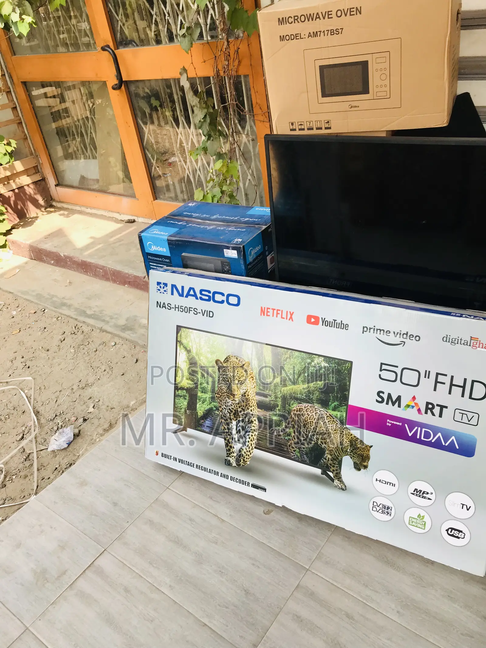 Latest Nasco 50 Inch Uhd Smart Screen Television(Black)