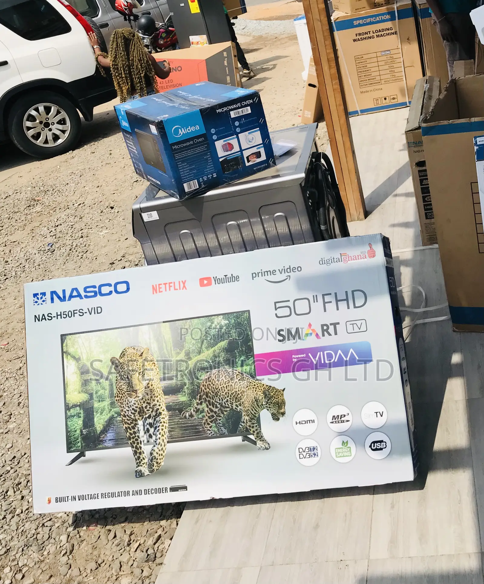 Nasco Crystal Clear 50 Inch Smart UHD Led Android Tv