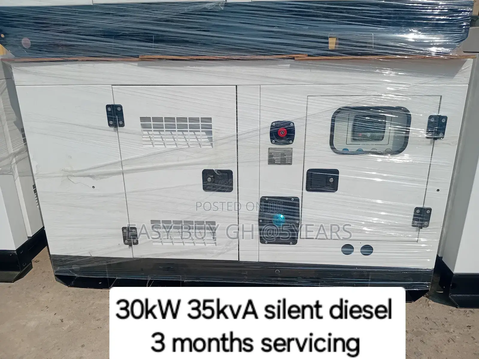 Perkins Silent Diesel Generator 35kva 30kw Available as Seen