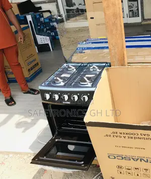 Reliable 4 Gas Black Nasco 50/50 Oven With Grill