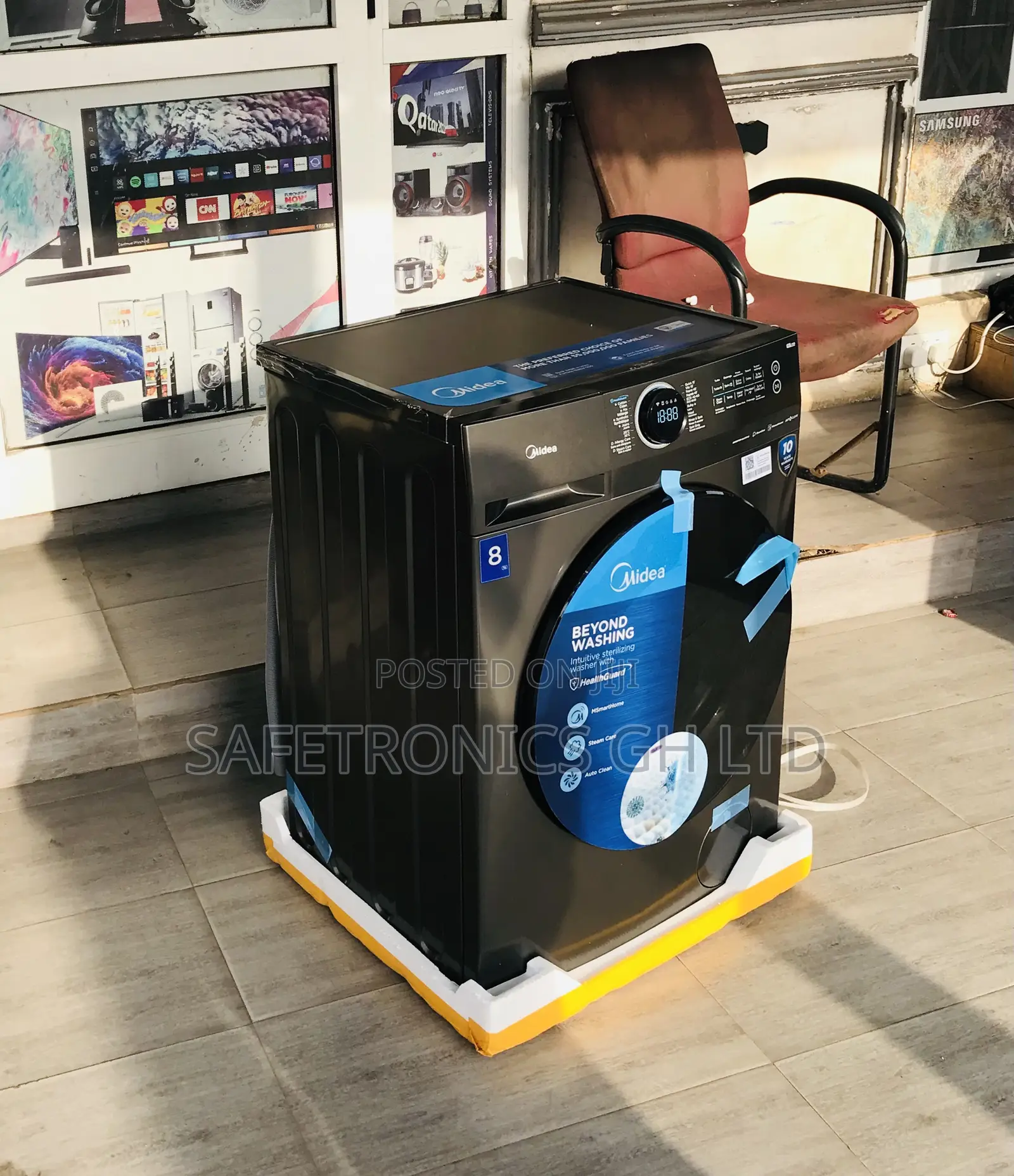 Auto Clean Midea Frontload 8kg Full Automatic Washer