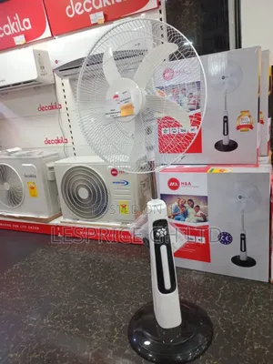 Recharge Anywhere! H a Versatile 18" Stand Fan!